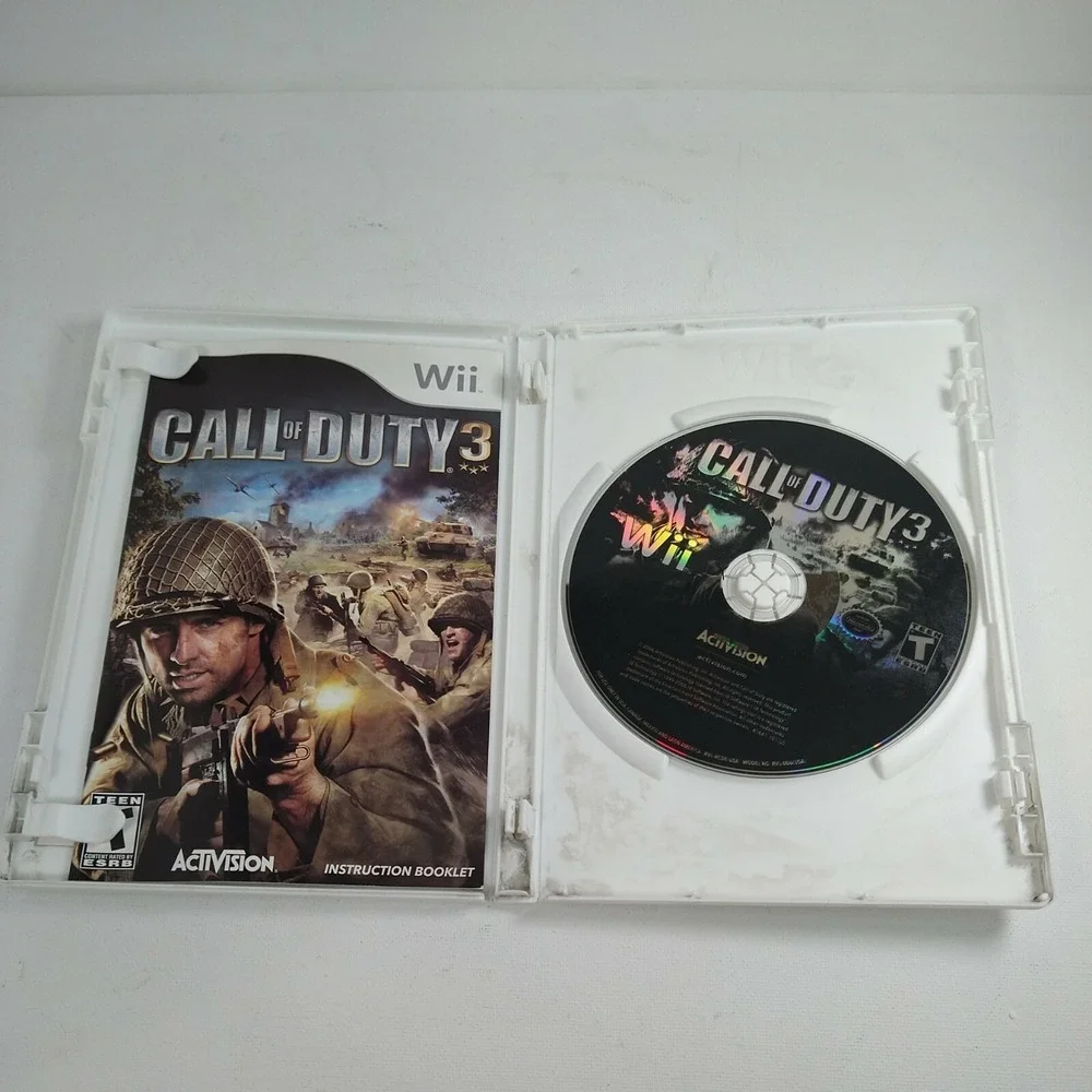 Call of Duty 3 Nintendo Wii 2006 Complete TESTED, WORKS,SUPER CLEAN!!**FAST SHIP